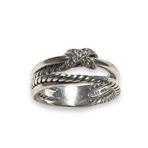 David Yurman X Collection Ring with Diamonds